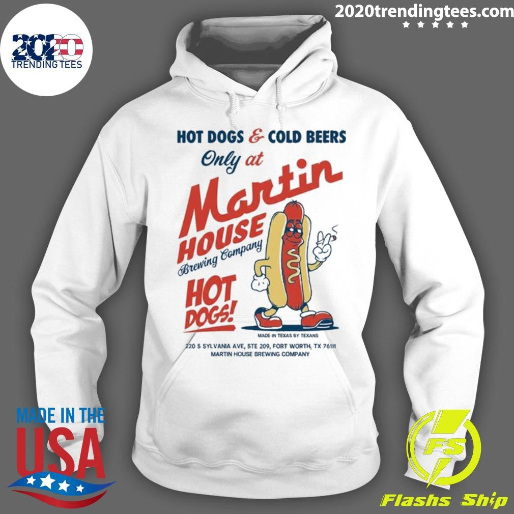 Dogs and Cold Beers Only at Martin House Brewing Company Glizzy Fest Hot Dog Shirt