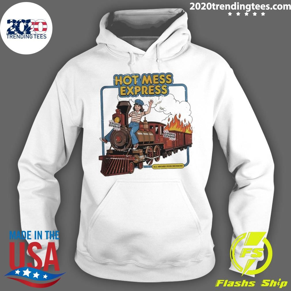 Mess Express All Aboard Poor Decisions Cartoon Shirt