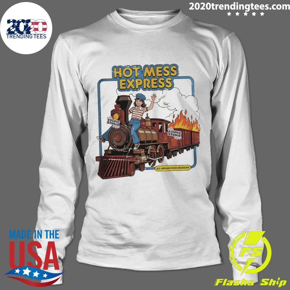 Mess Express All Aboard Poor Decisions Cartoon Shirt