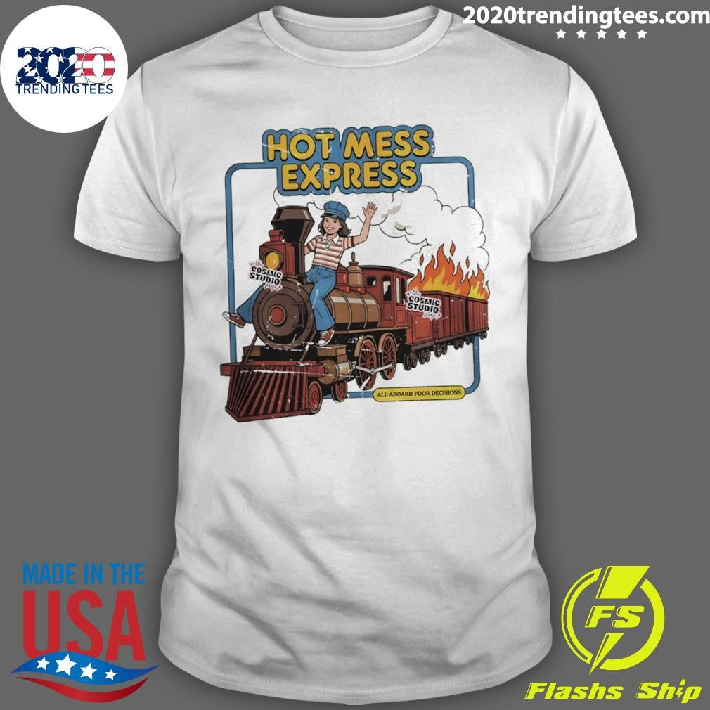 Mess Express All Aboard Poor Decisions Cartoon Shirt