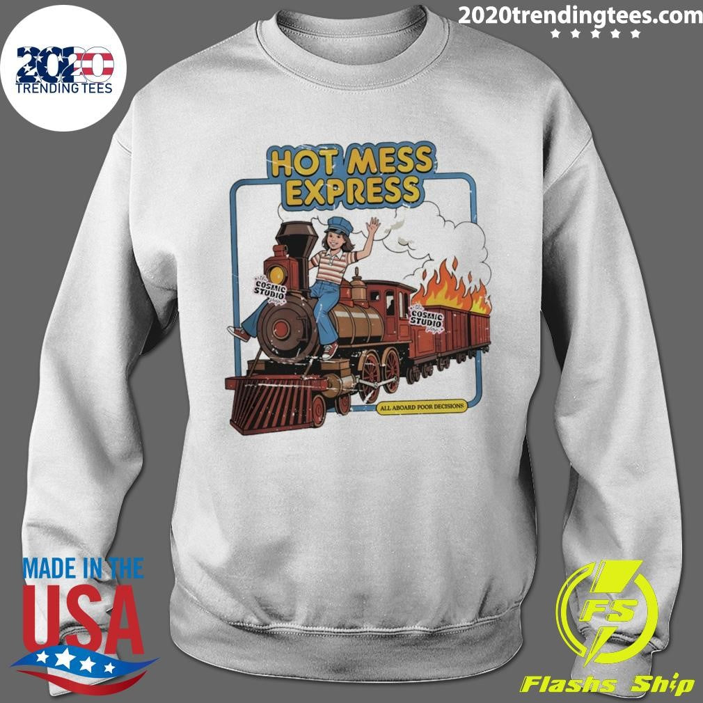 Mess Express All Aboard Poor Decisions Cartoon Shirt