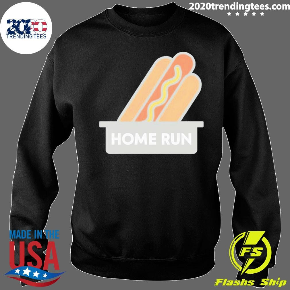 Hotdog Home Run Parody Logo Shirt