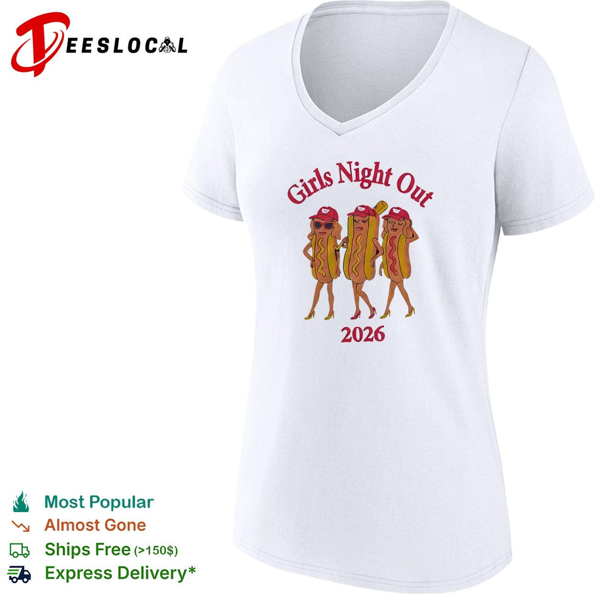 Hotdogs Girls Night Out 2026 shirt