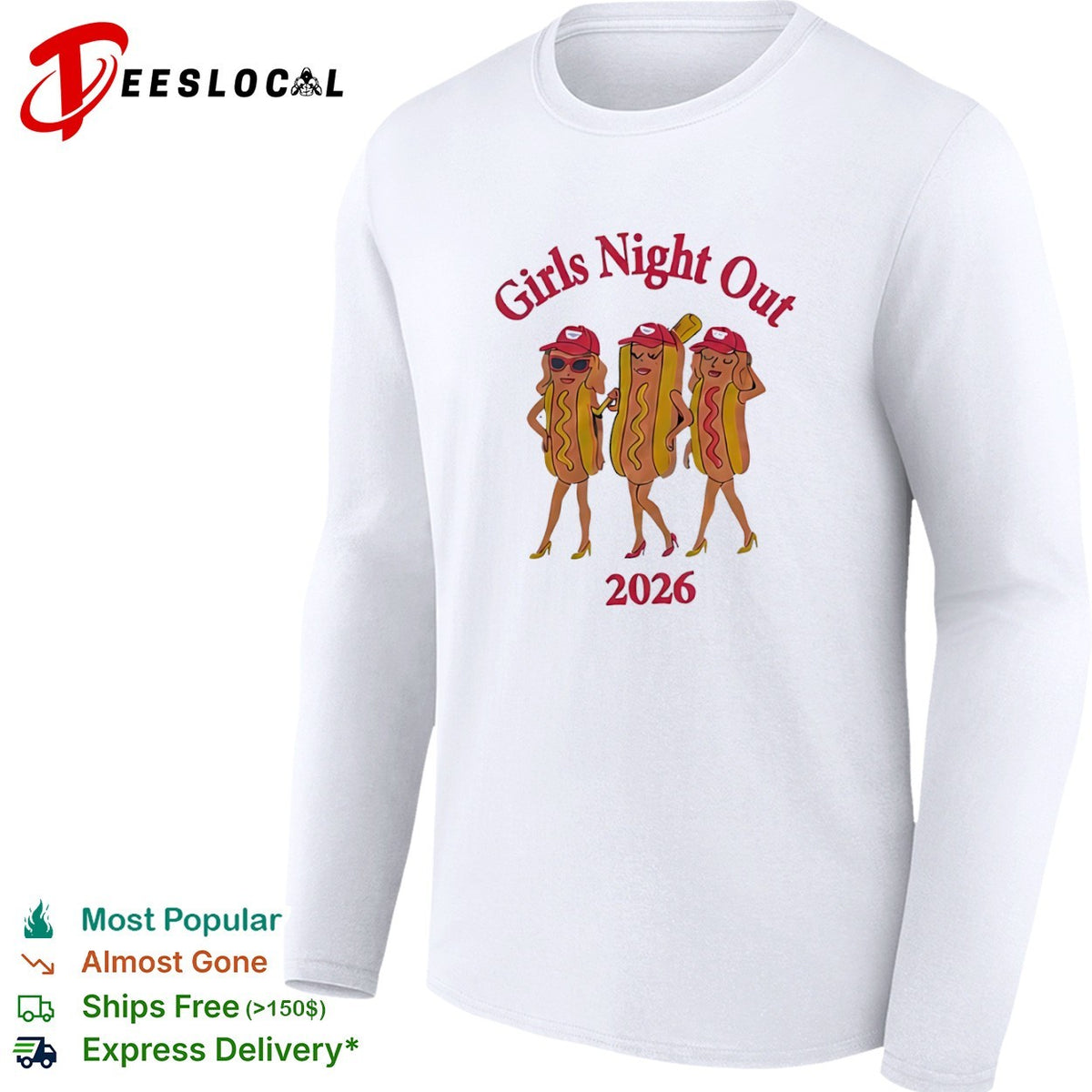 Hotdogs Girls Night Out 2026 shirt