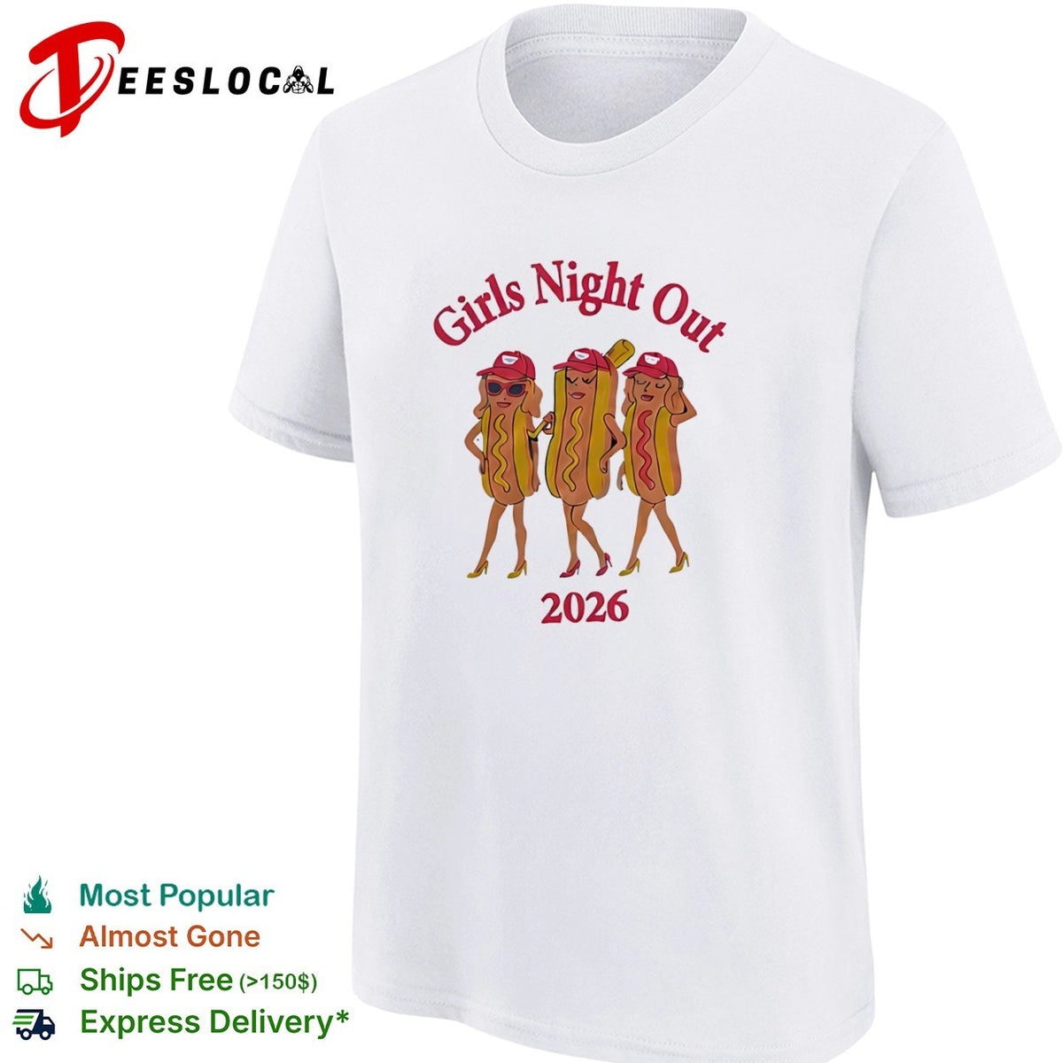Hotdogs Girls Night Out 2026 shirt