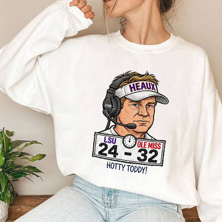 Hotty Toddy Ole Miss Vs LSU Lane Kiffin 24-32 T Shirt