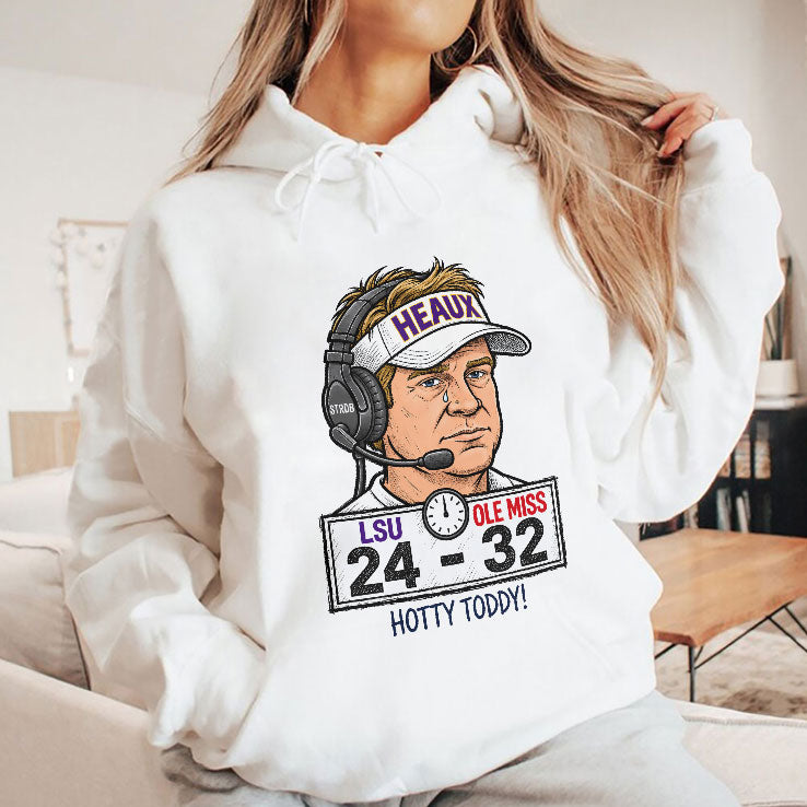 Hotty Toddy Ole Miss Vs LSU Lane Kiffin 24-32 T Shirt
