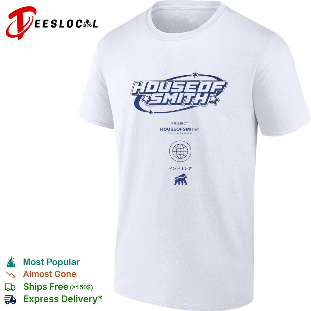 House of Smith Project Essential Equipment Indonesia Gorilla Globe Logo Shirt