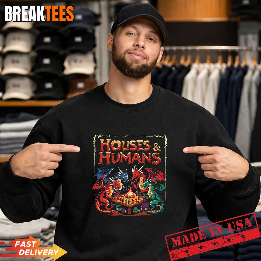Houses and Humans parody Dungeons and Dragons T-Shirt