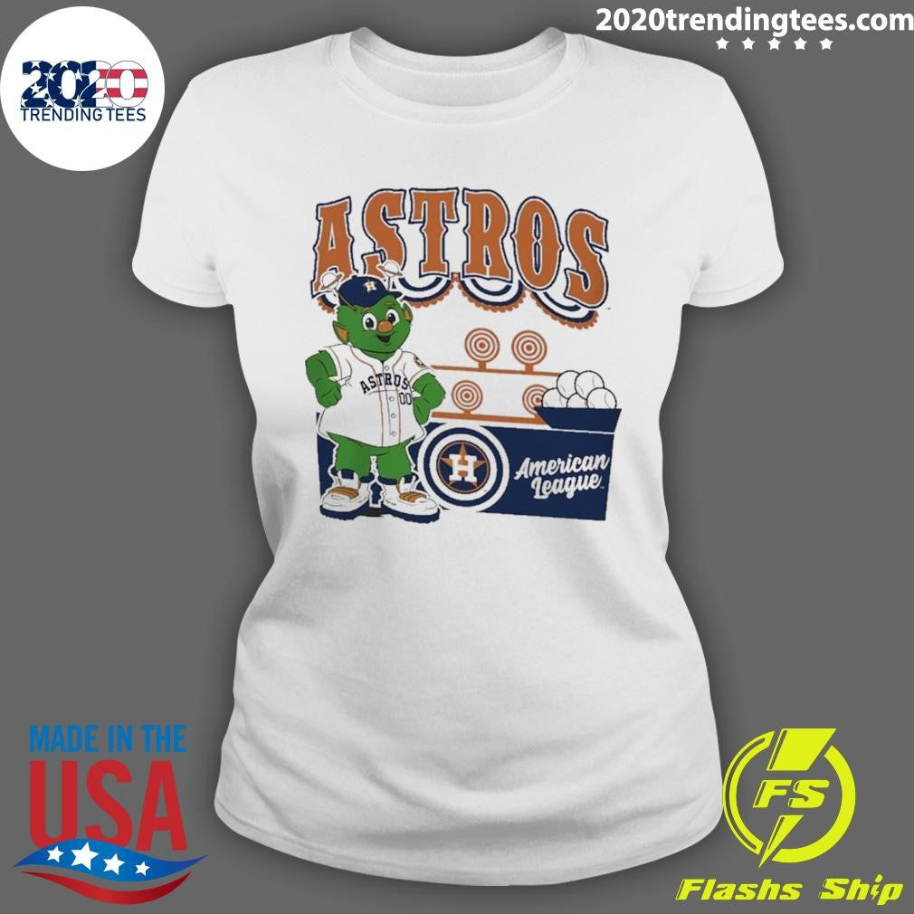 Houston Astros Americanleague Step Back Up Mascot Shirt