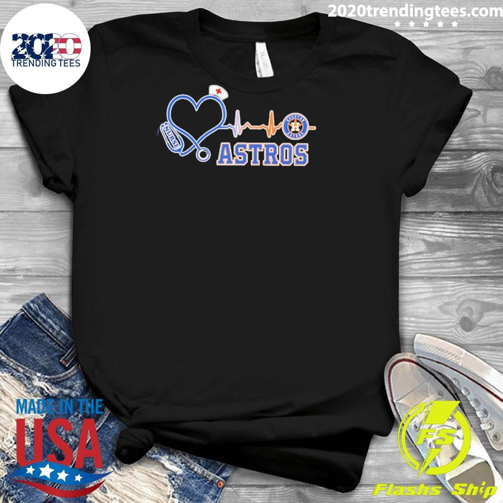 Houston Astros Baseball Nurse Heartbeat 2026 Shirt