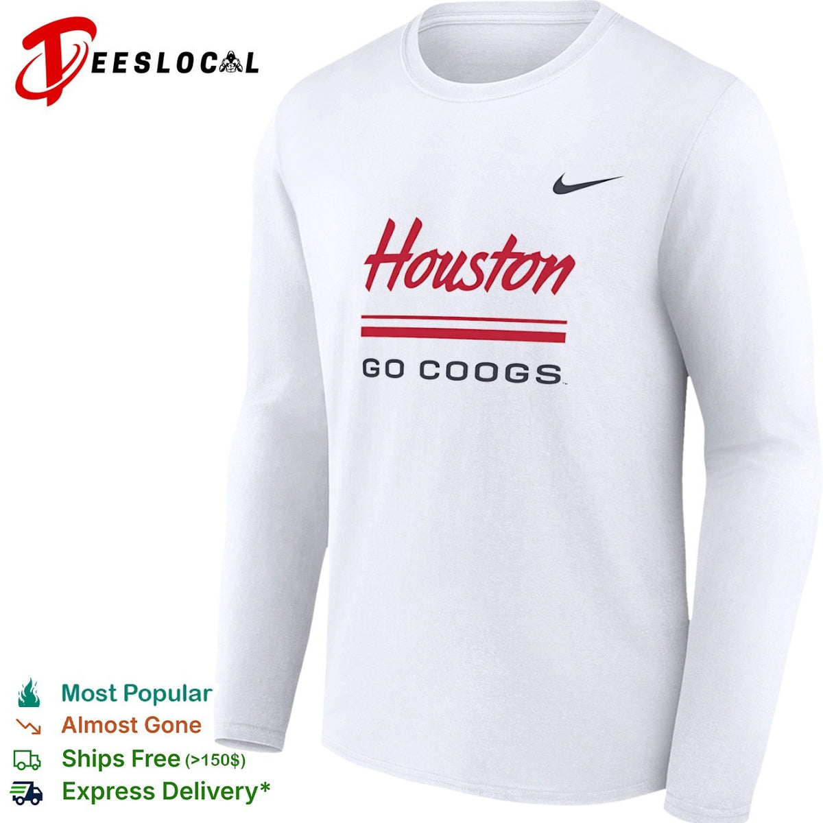Houston Cougars go Coogs logo shirt