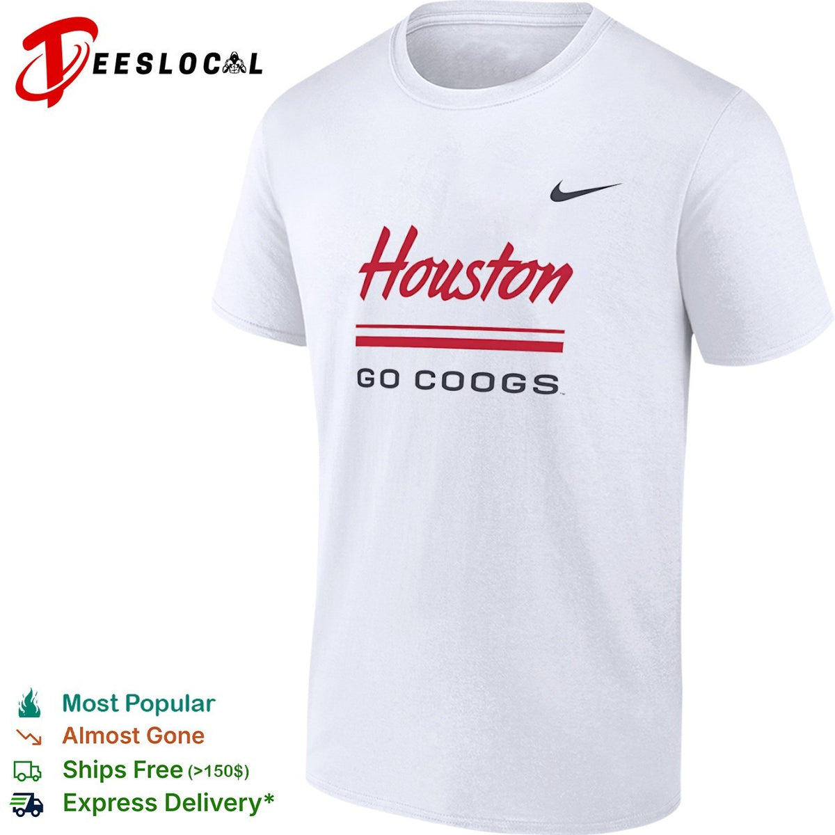 Houston Cougars go Coogs logo shirt