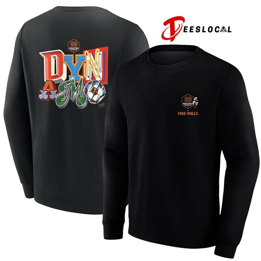 Houston Dynamo FC x Free Walls H-Town collection sign graphic shirt