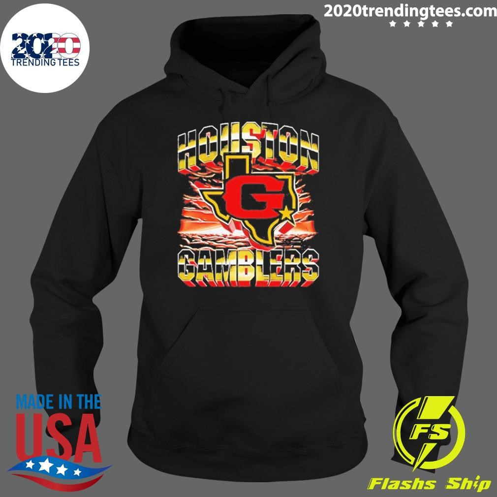 Houston Gamblers Ufl Logo Graphic Vintage Shirt