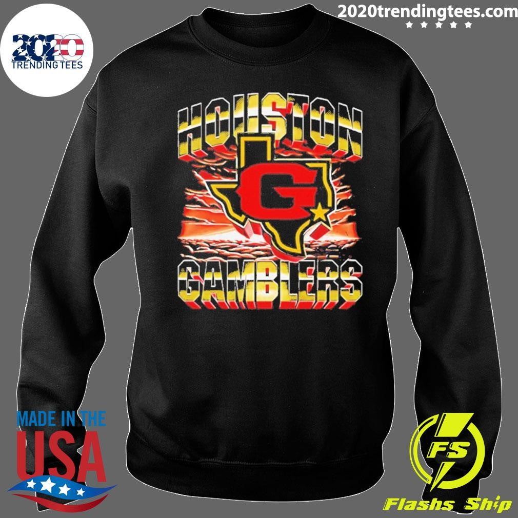Houston Gamblers Ufl Logo Graphic Vintage Shirt
