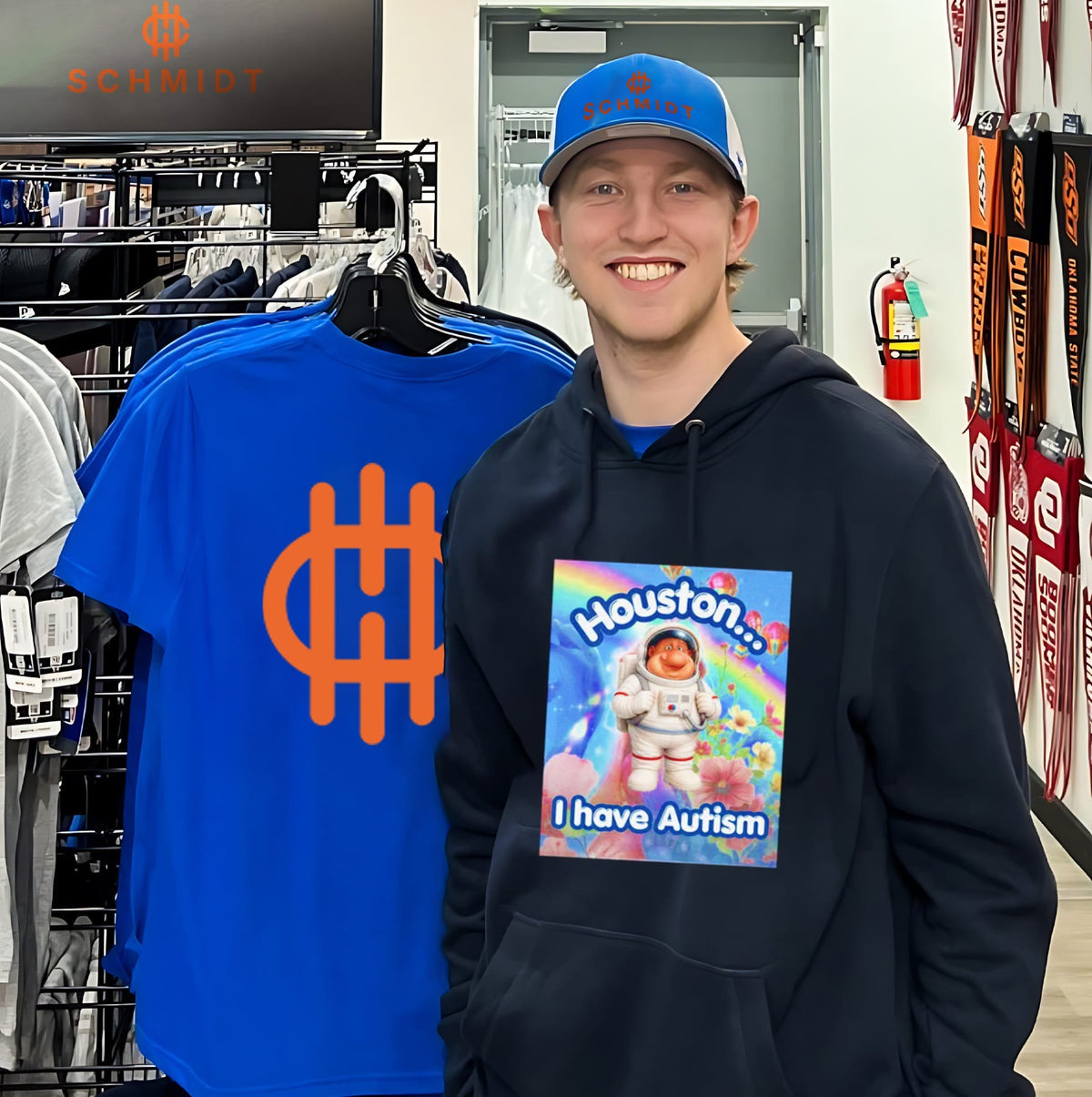 Houston I Have Autism Astronaut space funny shirt