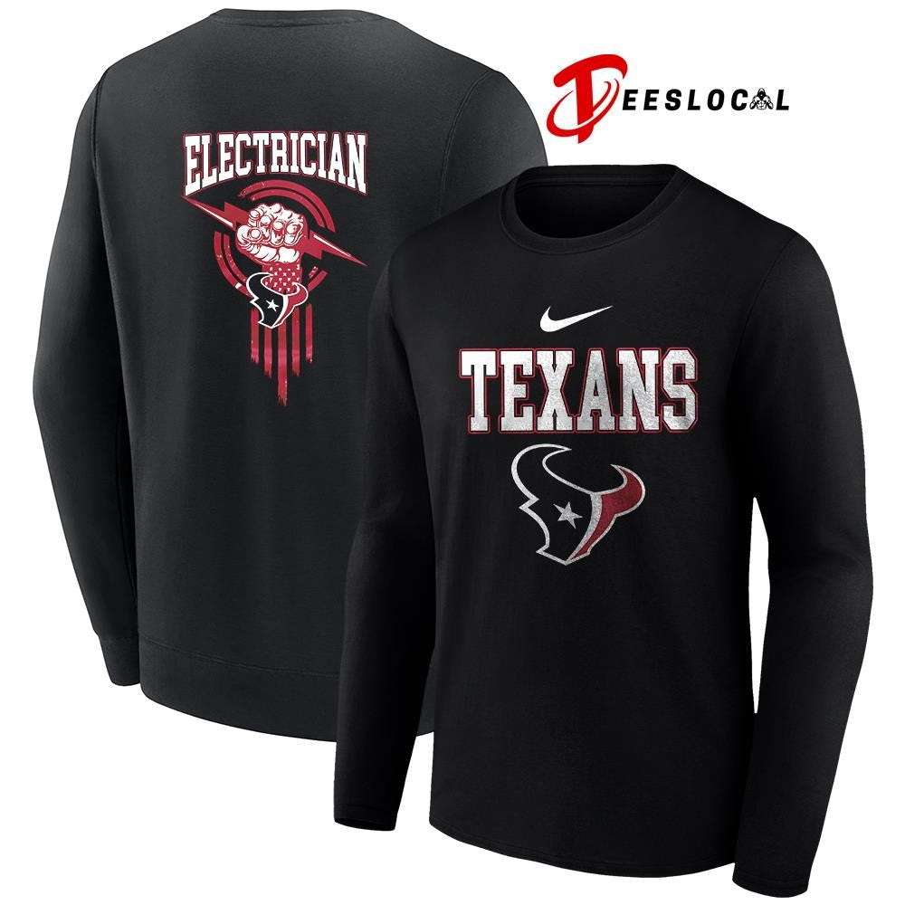 Houston Texans x Electrician logo shirt