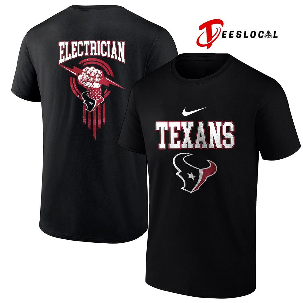 Houston Texans x Electrician logo shirt