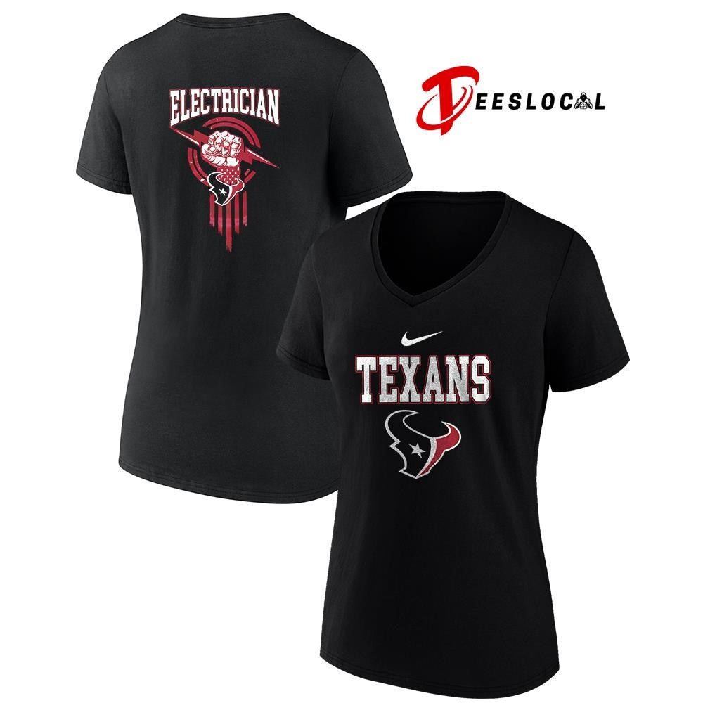 Houston Texans x Electrician logo shirt
