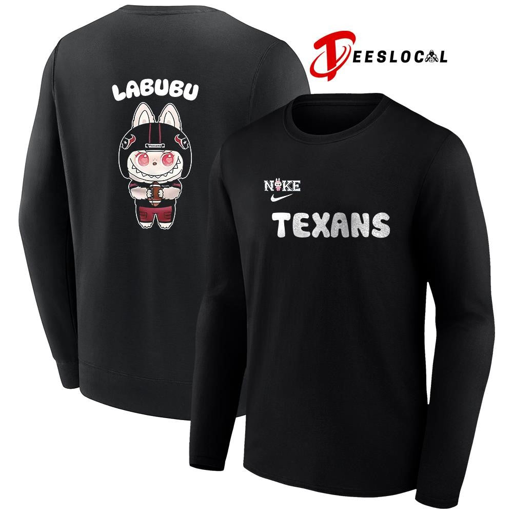 Houston Texans x Labubu cartoon shirt
