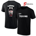 Houston Texans x Labubu cartoon shirt