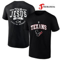 Houston Texans x team Jesus lifetime member John 3 16 logo shirt