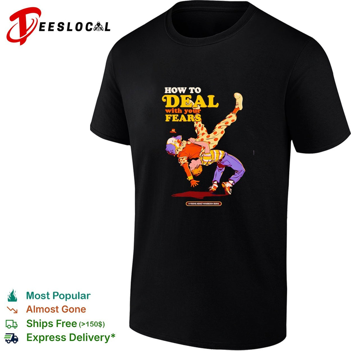 How to deal with your fears a young adult handbook guide funny shirt