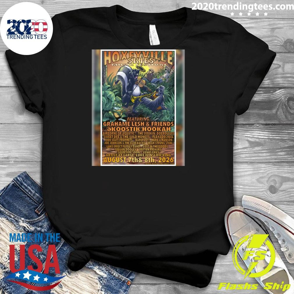 Hoxerville Skies Music Festival Featuring Grahame Lesh & Friends August 7th & 8th, 2026 Shirt