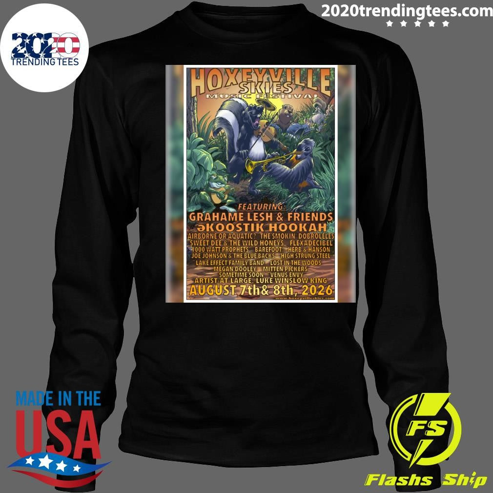 Hoxerville Skies Music Festival Featuring Grahame Lesh & Friends August 7th & 8th, 2026 Shirt