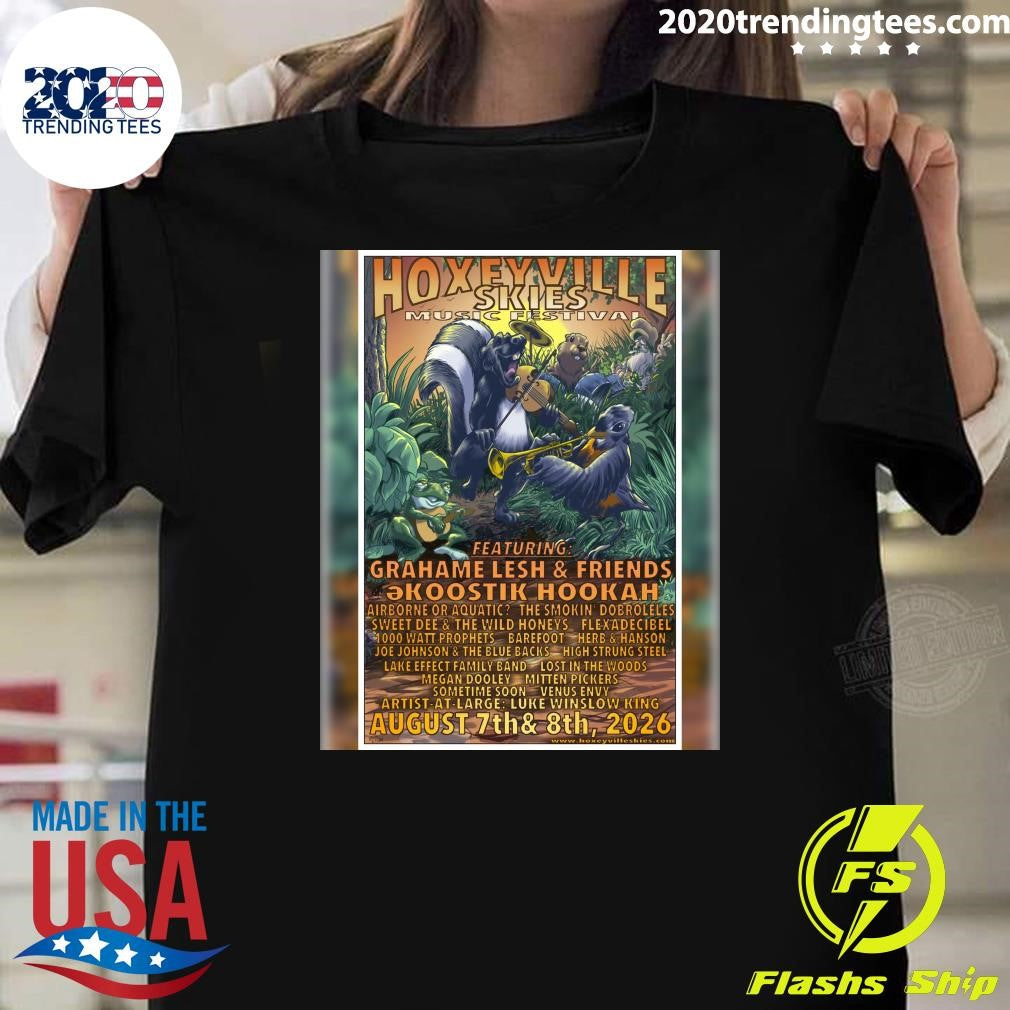 Hoxerville Skies Music Festival Featuring Grahame Lesh & Friends August 7th & 8th, 2026 Shirt
