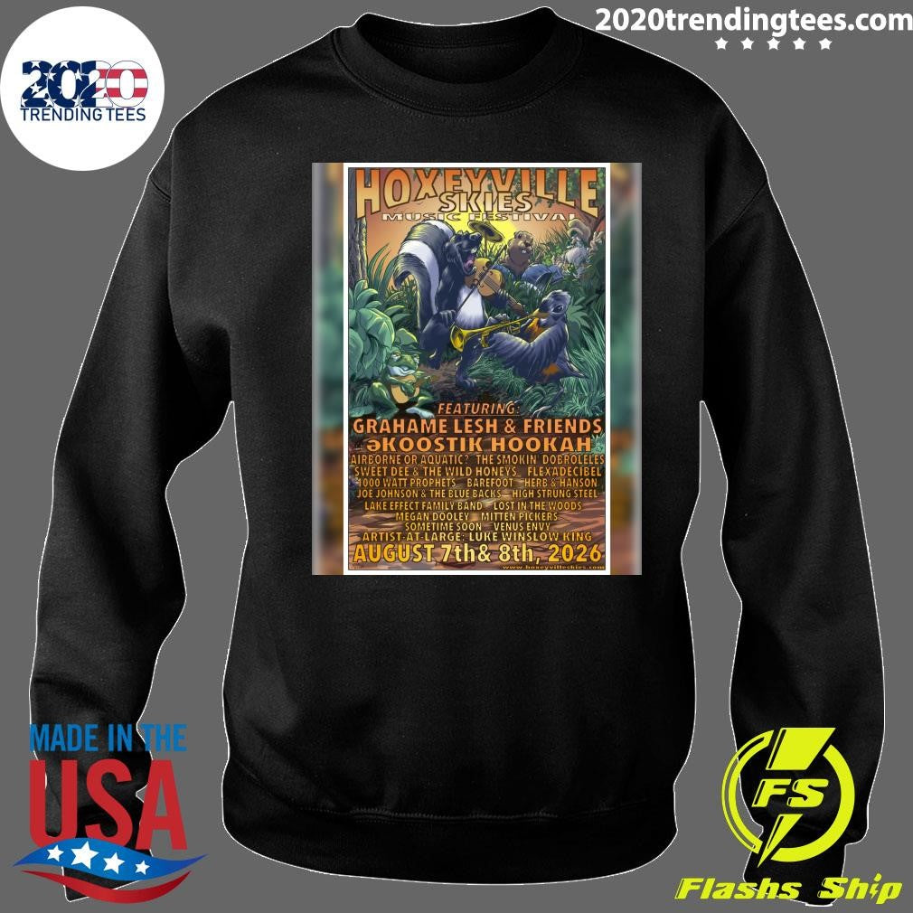 Hoxerville Skies Music Festival Featuring Grahame Lesh & Friends August 7th & 8th, 2026 Shirt