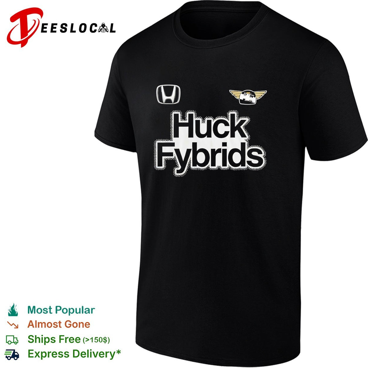 Huck Fybrids Honda Logo Automotive Car Shirt