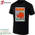 Hum 44 24 Rhino Forest Illustration Band Tour Music Poster Indie Rock Music shirt