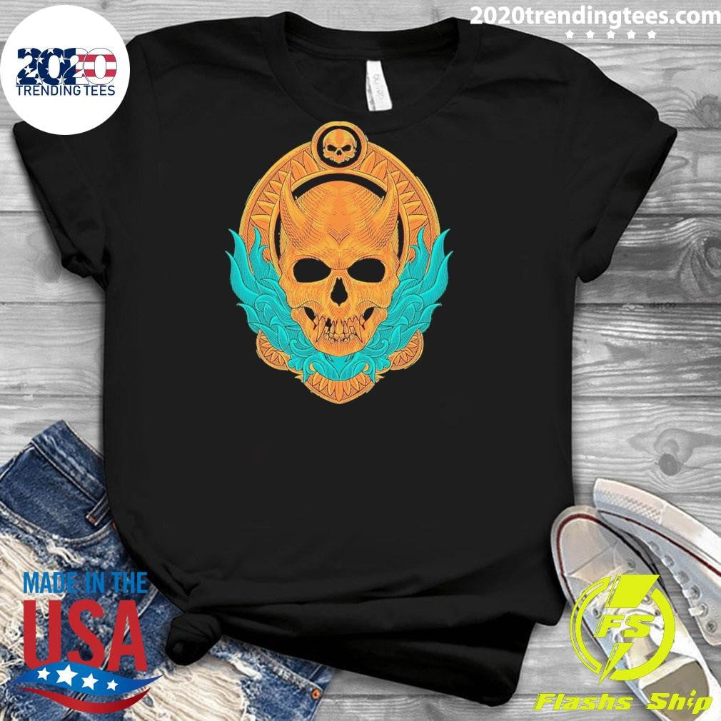 Human Skull Cascade Baseball 2026 Shirt