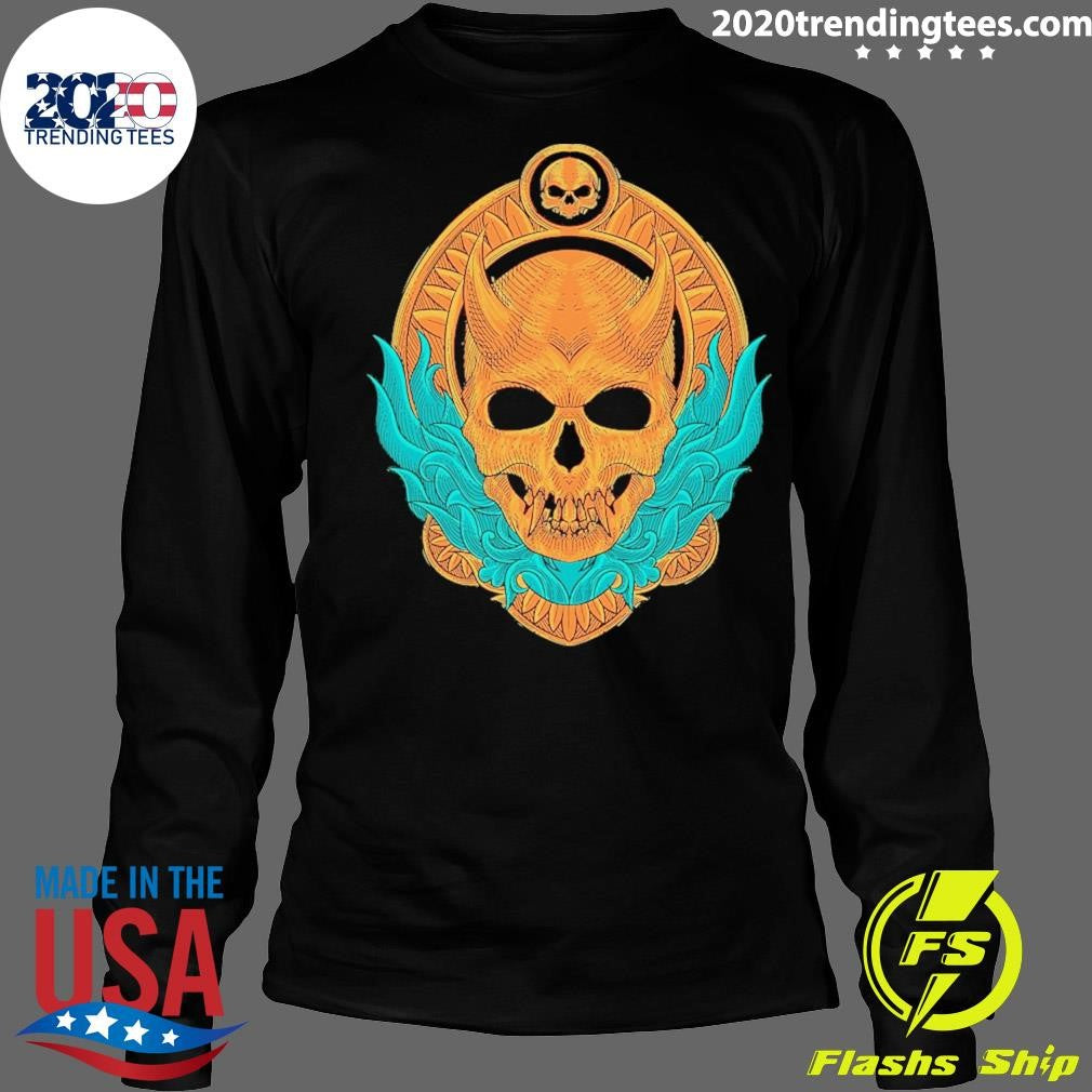 Human Skull Cascade Baseball 2026 Shirt