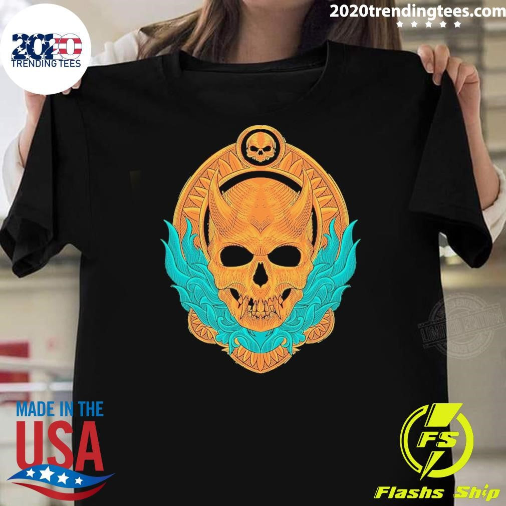 Human Skull Cascade Baseball 2026 Shirt