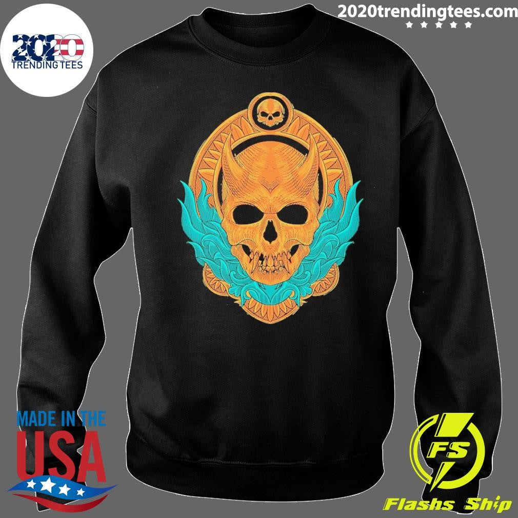 Human Skull Cascade Baseball 2026 Shirt