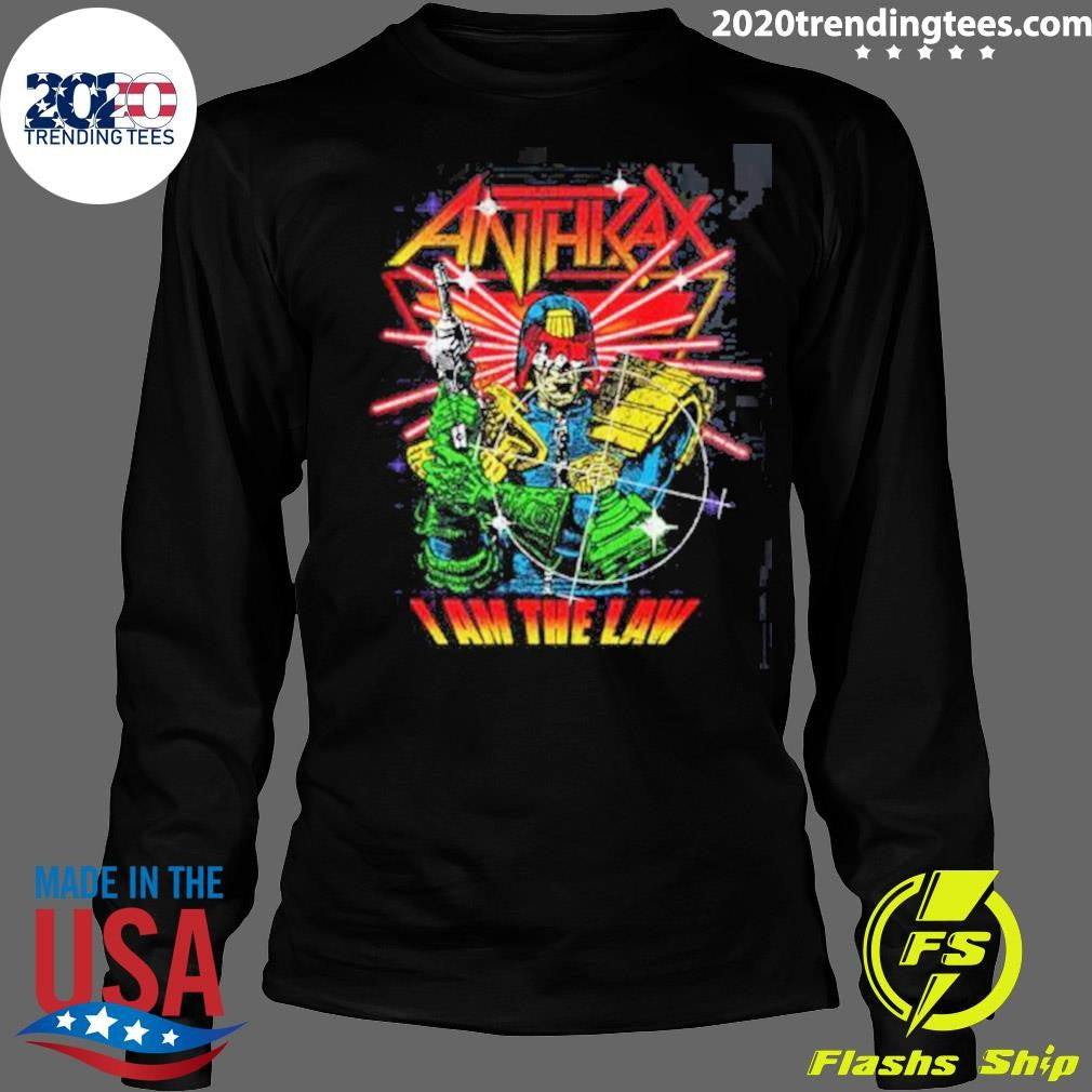 I Am The Law Cyber Judge Anthrax Europe 2026 Shirt