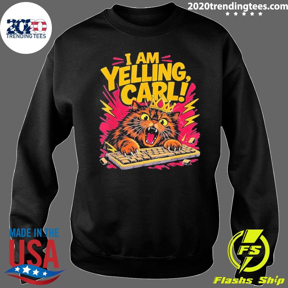 I Am Yelling Carl Donut Cat Meme Shirt
