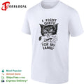 I Fight Dirty for My Family Cat Biting Hand shirt