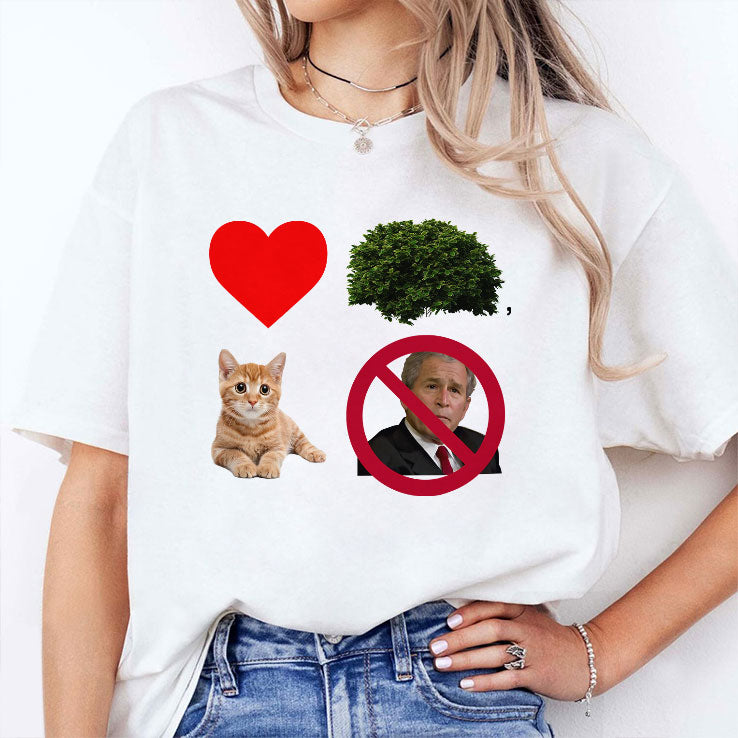 I Heart Bush The Pussy Not The President T Shirt