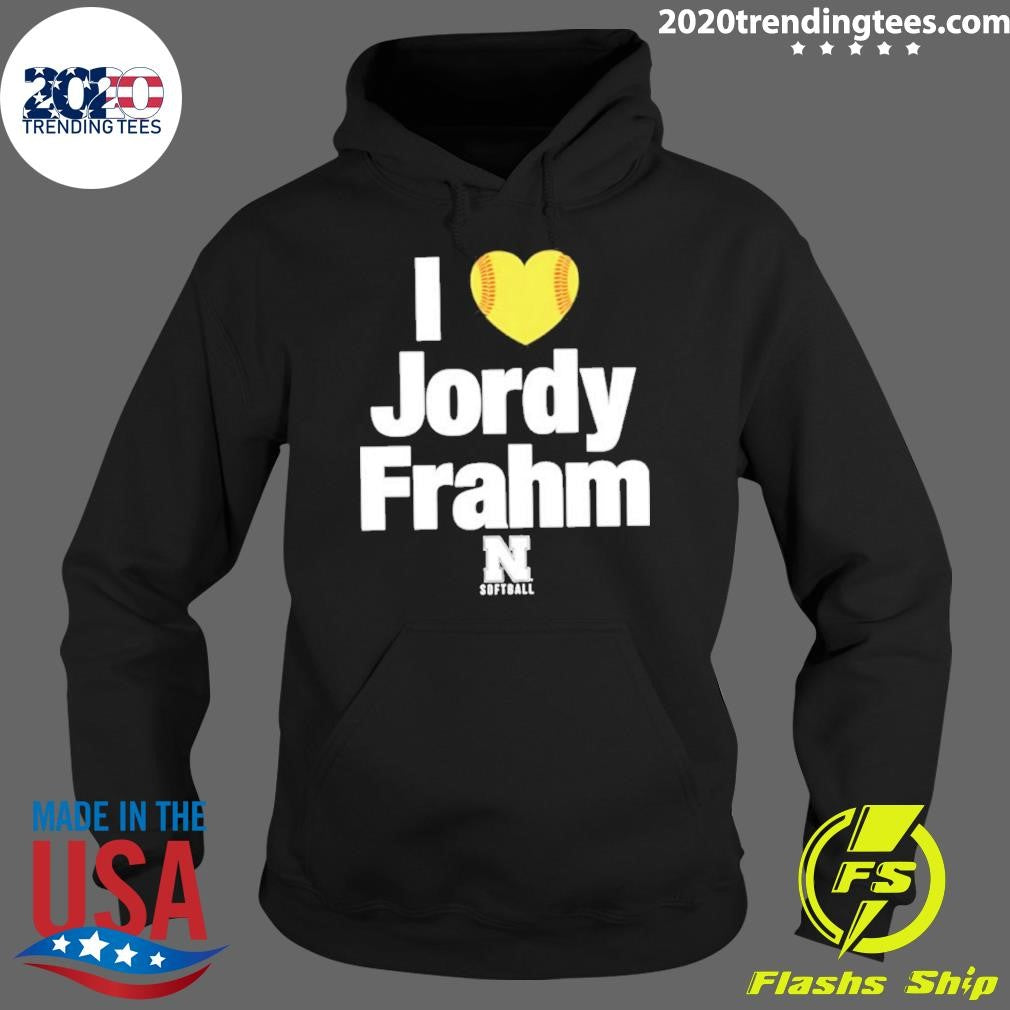 I Heart Jordy Frahm Nebraska Softball Shirt
