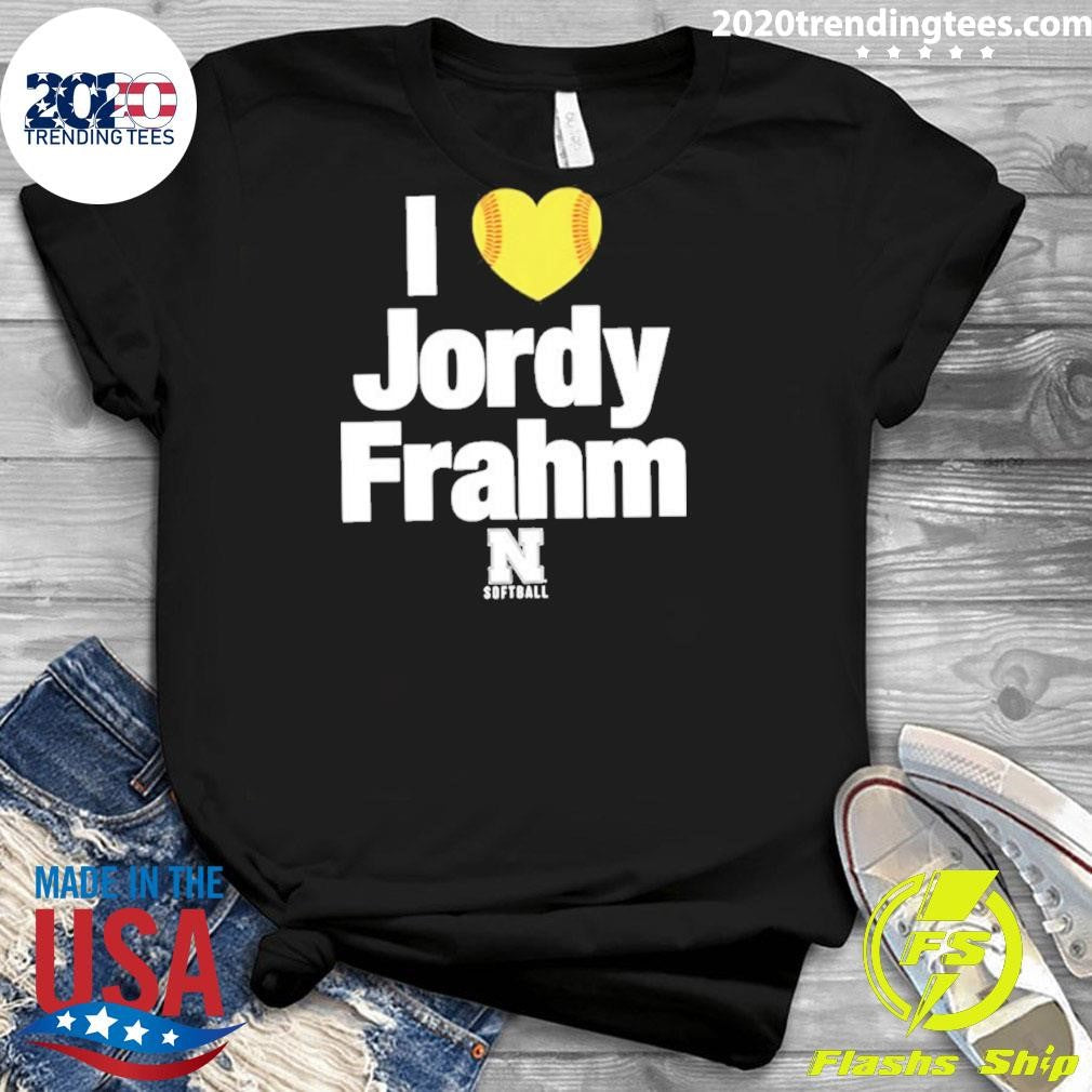 I Heart Jordy Frahm Nebraska Softball Shirt