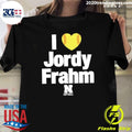 I Heart Jordy Frahm Nebraska Softball Shirt