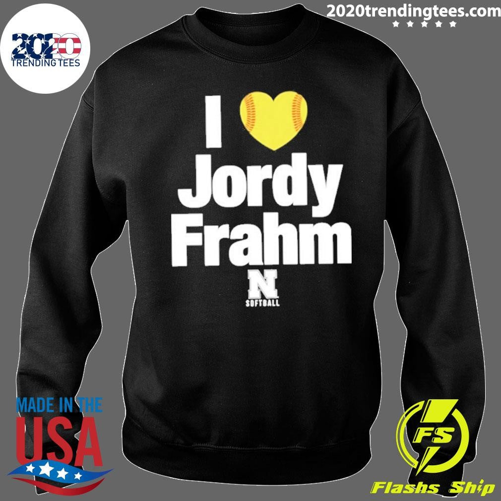 I Heart Jordy Frahm Nebraska Softball Shirt