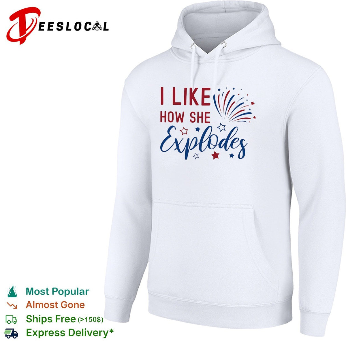 I Like How She Explodes Fourth of July Patriotic Americana Firework shirt
