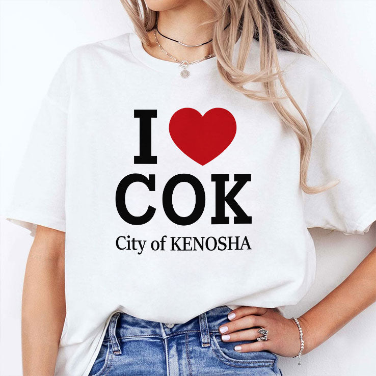 I Love COK City Of Kenosha T Shirt