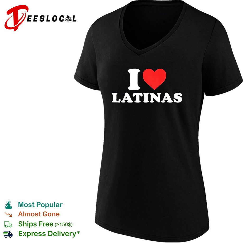 I Love Latinas Heart Minimalist shirt
