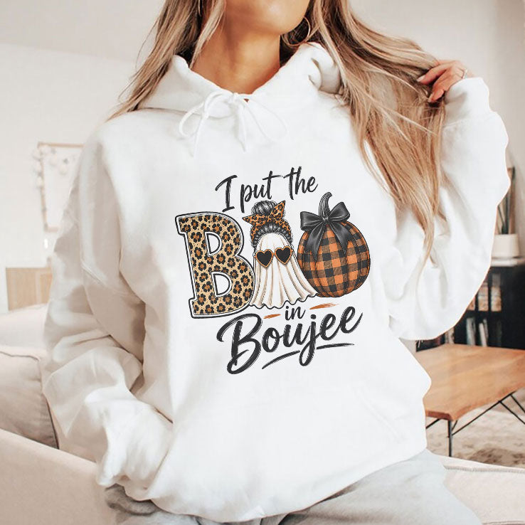 I Put The Boo In Boujee Spooky Halloween T Shirt